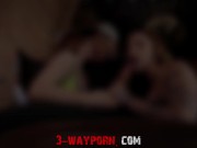 Preview 3 of 3-Way Porn - 2 Teens Met Online and Fucked