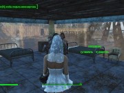 Preview 1 of Threesome sex with the bride. The Bride Cheats in the Fallout Game | Porno Game, ADULT mods