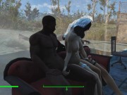 Preview 4 of Threesome sex with the bride. The Bride Cheats in the Fallout Game | Porno Game, ADULT mods