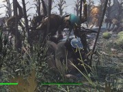 Preview 6 of Threesome sex with the bride. The Bride Cheats in the Fallout Game | Porno Game, ADULT mods