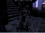 Preview 1 of Skyrim Serana. Girl fucked hard by a monster, skeleton | 3d monster porno, PC Game