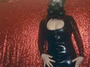 Preview 4 of Latex Catsuit and Gas Mask FREE Full Video Gasmask rubber Deannadeadly