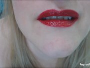 Preview 4 of Glossy and Gummy PREVIEW - Reyna Mae - BBW Mouth Fetish Gummy Vore Giantess Fantasy Shiny Lips POV