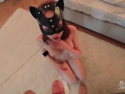 Preview 5 of I WILL DO ANYTHING HE WANTS with PLEASURE. Soft BDSM PISS DRINKING. CUM WORSHIP. FOOT FETISH CIM POV