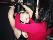 Preview 1 of Lesbian BDSM and Erotic Domination of Crystal Rush - Dildo Fucking