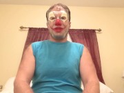 Preview 1 of Clown Masked Dude Makes Bully From Past Lick Pits POV