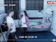 Preview 4 of Horny Hostel - Oxana Chic Horny Boyfriend Cheats In Hotel With Ukrainian Teen Roommate