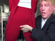 Preview 1 of President Grabs Pussy. Reporter Girl has interest in pussy grabbing. Will you grab me by the pussy?