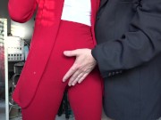 Preview 4 of President Grabs Pussy. Reporter Girl has interest in pussy grabbing. Will you grab me by the pussy?