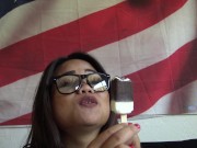 Preview 3 of Deaf Philipino Filipino Asl eating ice cream like a cock