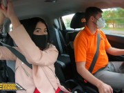 Preview 2 of  Driving School Lady Dee sucks instructor’s disinfected burning cock