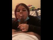 Preview 2 of Thick ass gurl swallowing bbc and cumshot