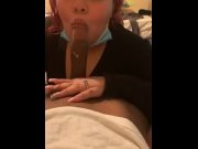 Preview 3 of Thick ass gurl swallowing bbc and cumshot