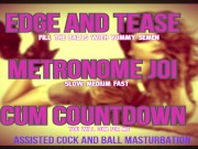 Preview 3 of Cock and Balls JOI Metronome SLOW MEDIUM FAST
