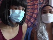 Preview 4 of Darth Vader Sugar Daddies 2 Covid 19 Quarantine Girls - Will he remove his mask?