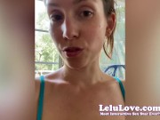 Preview 1 of PORN VLOG: BehindScenes Sweaty Queefs Fingering RV Theme Park Fun JOI Spanking And More - Lelu Love