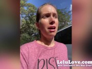 Preview 2 of PORN VLOG: BehindScenes Sweaty Queefs Fingering RV Theme Park Fun JOI Spanking And More - Lelu Love
