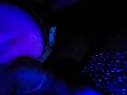 Preview 1 of Nasty Talk with Sexy Moaning Cumshots - Black Light