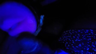 Nasty Talk with Sexy Moaning Cumshots - Black Light