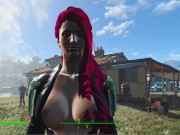 Preview 1 of Pregnant beauty roughly fucked in different positions | Fallout 4, Porno Game 3d