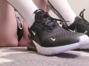 Preview 2 of Nike Sneakers Taking Off Feet Play Long Socks