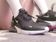 Preview 3 of Nike Sneakers Taking Off Feet Play Long Socks