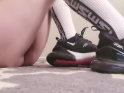 Preview 4 of Nike Sneakers Taking Off Feet Play Long Socks