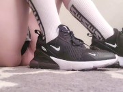 Preview 5 of Nike Sneakers Taking Off Feet Play Long Socks