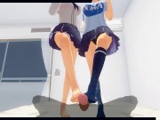 Preview 2 of 3D HENTAI POV Earth-chan and Moon-chan give you a blowjob