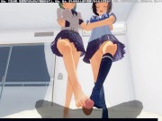 Preview 4 of 3D HENTAI POV Earth-chan and Moon-chan give you a blowjob