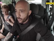 Preview 5 of SUGARBABESTV: Greek taxi first sperm