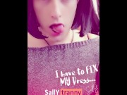 Preview 2 of [ SEXY TRANNY ] __ I have to FIX My Dress...