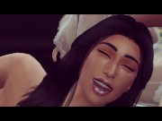 Preview 3 of Kim Kardashian x Emma Watson : Lost Sex Tape | Sims 4 Music Video