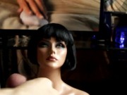 Preview 1 of Sex Doll HUGE FACIAL Quorra Doll & CKing