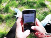 Preview 1 of MILF Hunter bangs naughty MILF Priscilla in a Berlin park! milfhunter24