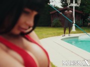 Preview 2 of MARISKAX Valentina Ricci ass fucked by the pool guy