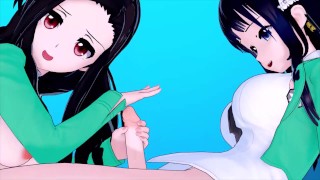 FUTA MAHOUKA KOUKOU NO RETTOUSEI SHIBA MIYUKI X SAEGUSA MAYUMI (3D HENTAI)