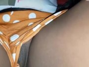 Preview 2 of I Love to Get NAKED in the Car and Flash My Pussy and Boobs While My Boyfriend Drives