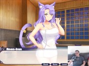 Preview 3 of Bath and Blowjob Cat Girl | Kiara And My Ara Ara Adventure Ep.3 | Funny Gameplay Commentary