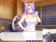 Preview 4 of Bath and Blowjob Cat Girl | Kiara And My Ara Ara Adventure Ep.3 | Funny Gameplay Commentary