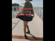 Preview 6 of Taiwan girl show her shaved pussy and ass in public