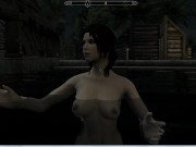 Preview 3 of Lara Croft. A famous girl gets fucked by a blacksmith and an elf | Skarim porno