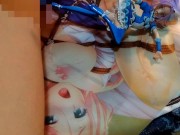 Preview 6 of PrettyCure CureBeat heroine figure bukkake japanese nerdy anime hentai　Masturbation  semen