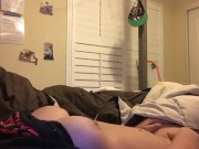 Preview 2 of Teen rubs her clit till she cums hard