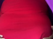 Preview 3 of Watch my ebony titties jump with no bra - my bouncing tits will make that dick stand