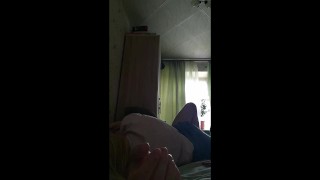 babe masturbated on camera, and was fucked hard doggy style