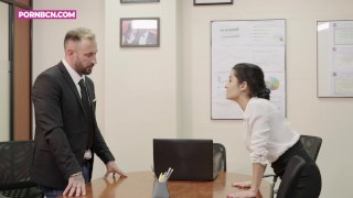 COCK ADDICTION 4K Fucking the young new office intern Tommy Cabrio ANAL by Pornbcn