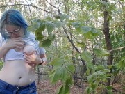 Preview 3 of A forester saw me when I was masturbating in the forest and wanted to call the police