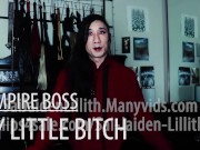 Preview 2 of My Vampire Boss - My Little Bitch (Teaser) - Vagina / Pussy owner JOI - SaiJaidenLillith Solo