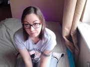 Preview 1 of Dirty talk neighbor asks to jerk and cum for her and masturbates till orgasm